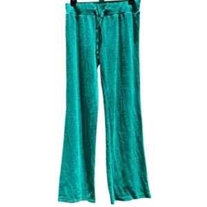 Kelly Green Velveteen Track Pants,